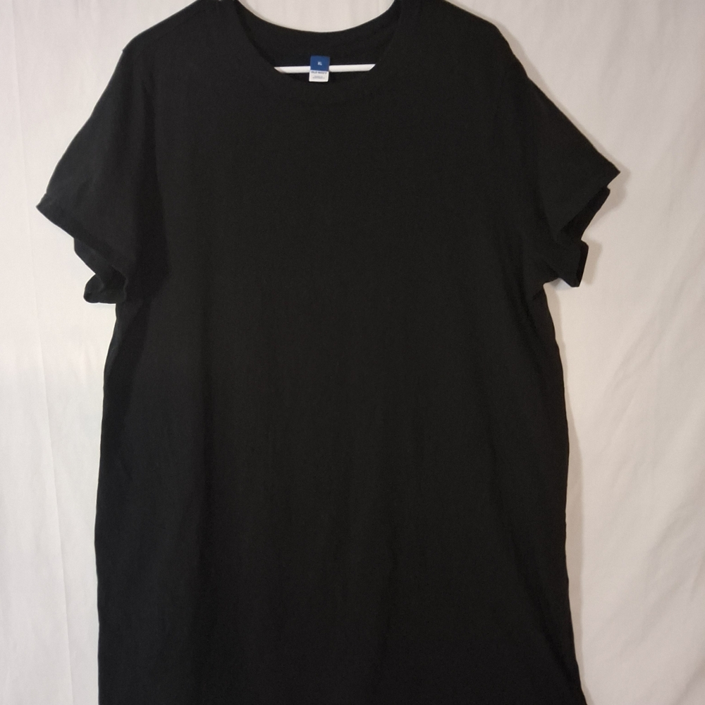 Old Navy Black Casual T Shirt Dress Size XL
